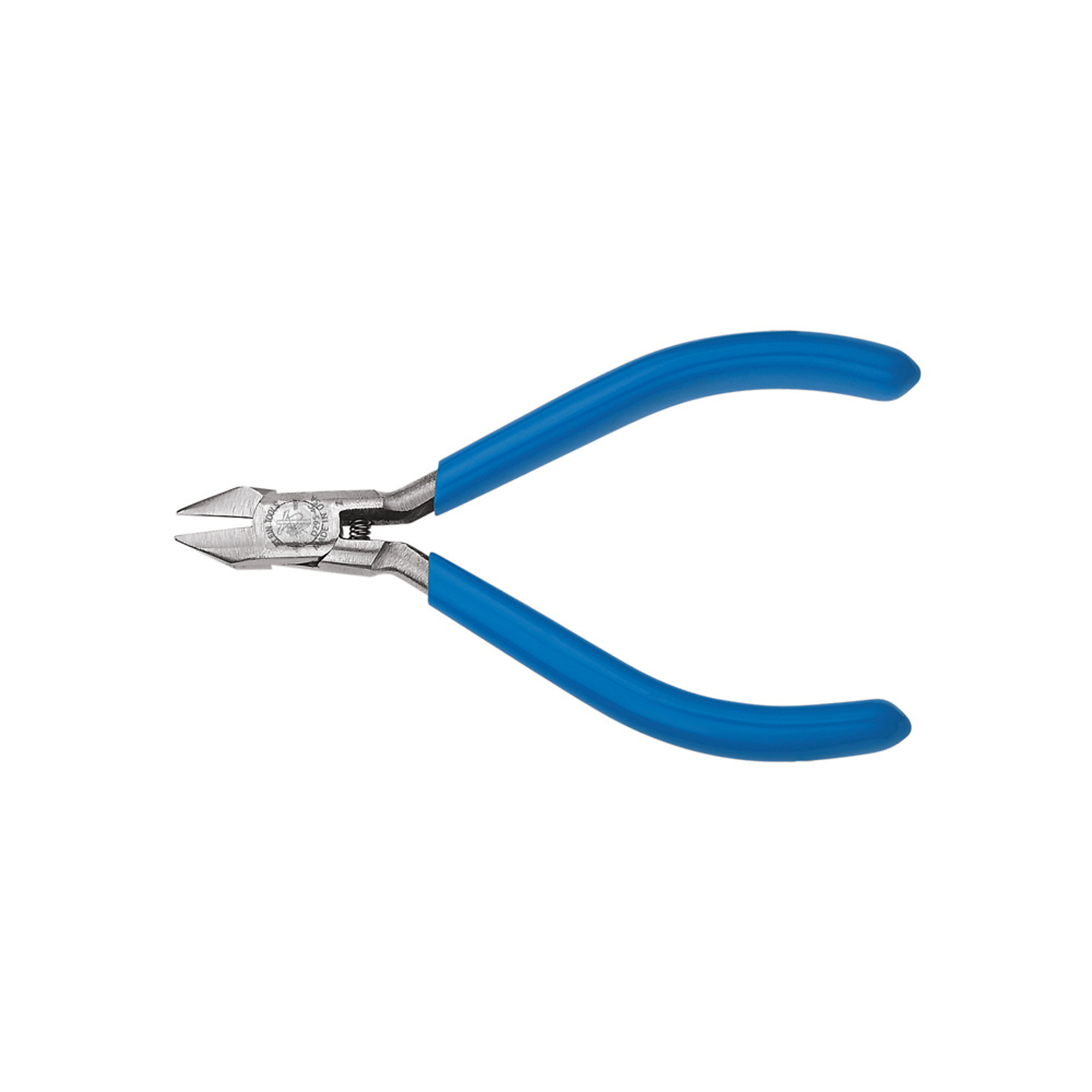 Klein Tools, Diagonal Cutting Pliers, Electronics, Tapered Nose, Pieces (qty.) 1 Material Steel, Jaw Capacity 0.89 in, Model# D295-4C